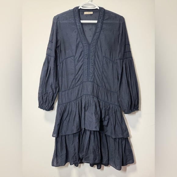 Ulla Johnson Midnight Blue Ruffle Jaclyn Dress size 0 - Picture 8 of 14